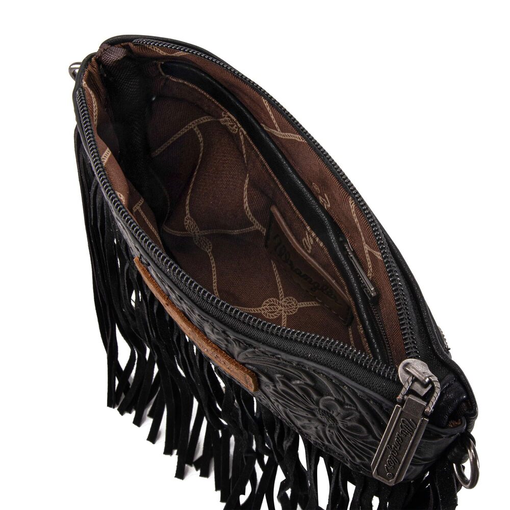8724 Wrangler Clutch Wristlet Fringe Purse Western Crossbody Bags - Picture 6 of 7